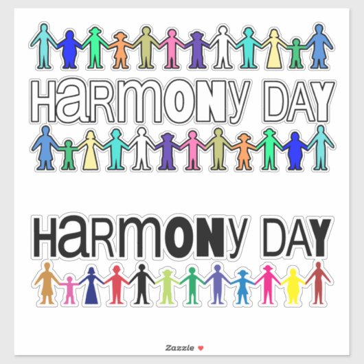 Harmony Day Australië Sticker (Vel)