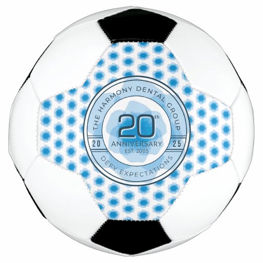 Harmony Dental 20th Anniversary Soccer Ball (Devant)