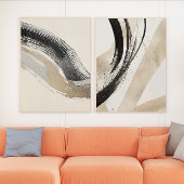 Harmony Duo - Paire d'encre Abstraite - Ensemble d