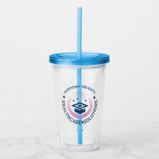 Harmony Heights Healthcare Solutions Company Logo Acryl Drinkbeker
