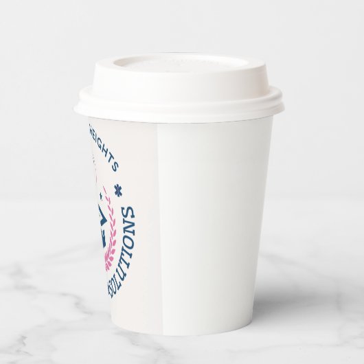 Harmony Heights Healthcare Solutions Company Logo Papieren Bekers (Links)