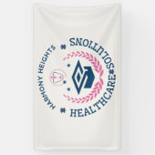 Harmony Heights Healthcare Solutions Company Logo Spandoek (Verticaal)