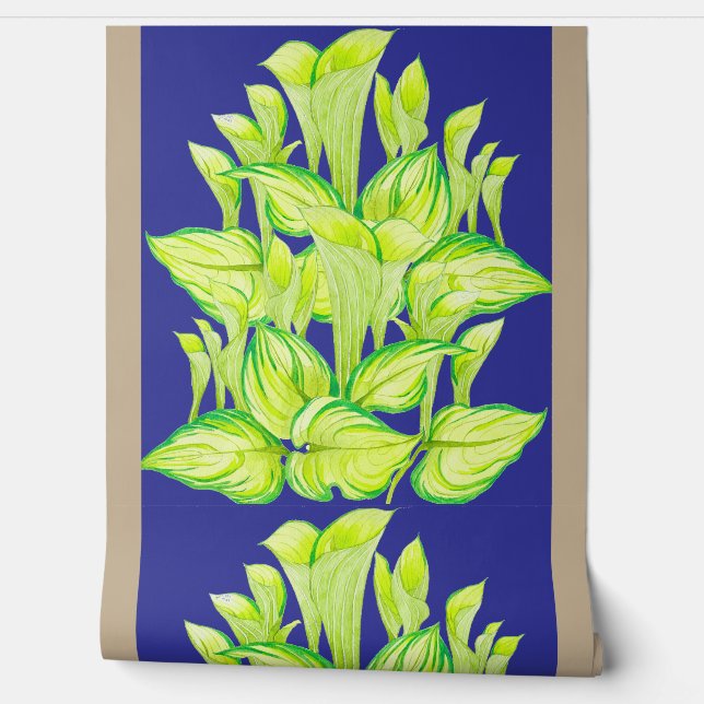 'Harmony in Green' on a  Behang (Afrollen)