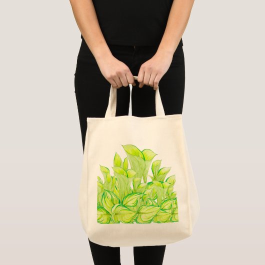 'Harmony in Green' op een Canvas tas (Voorkant (product))