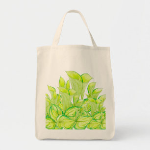 'Harmony in Green' op een Canvas tas