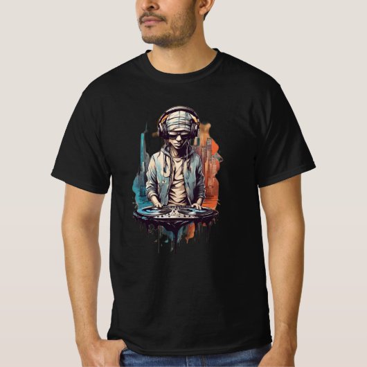Harmony in Threads: Music Lover Graphics T-shirt (Voorkant)