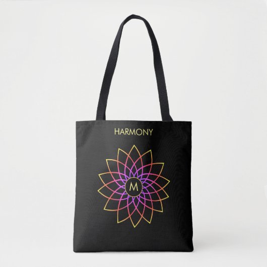 Harmony Mandala multicolore sur le Sac fourre-tout (Devant)