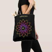 Harmony Mandala multicolore sur le Sac fourre-tout (De près)