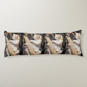 Harmony of Strings – Surreal Cat Body Pillow Lichaamskussen (Achterkant)