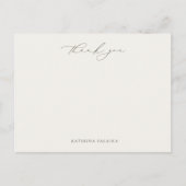 HARMONY Olive Green Thank Note Kaart (Voorkant)