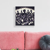 "Harmony Onthulde" Muurdoek Canvas Afdruk (Insitu (Woonkamer))