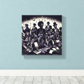 "Harmony Onthulde" Muurdoek Canvas Afdruk (Insitu (Houten vloer))