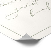 HARMONY Sage Green Guest Book Sign Poster (Hoek)