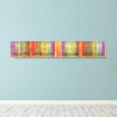 Harmony Stripes Abstracte Moderne Kunst Verpakt Ca Canvas Afdruk (Insitu (Houten vloer))
