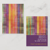 Harmony Stripes Colors Abstracte Art Visitekaartje (Voorkant / Achterkant)