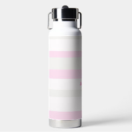 Harmony Stripes Horizontal Lines Grey Pink White Waterfles