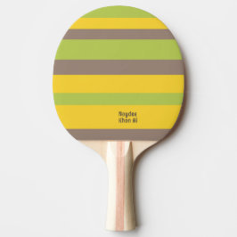 Harmony Stripes Lines Brown Yellow Green Tafeltennisbatje