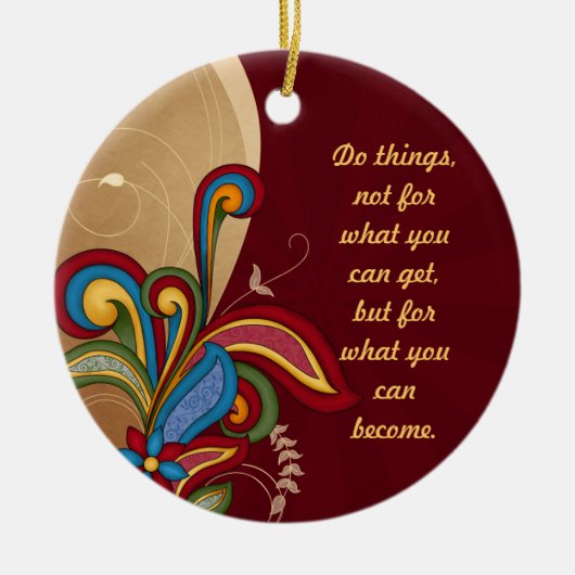Harmony Swirl Affirmation Ornament (Voorkant)