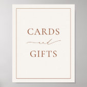 HARMONY Terracotta Kaarten en geschenken Poster (Voorkant)