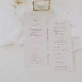 HARMONY Terracotta Wedding Programma