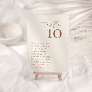 HARMONY Terracotta Zittafel Nummer Kaart