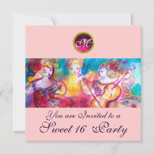 HARMONY TRIO LENTE CONCERT, Sweet 16 Verjaardag Kaart