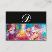 HARMONY TRIO SPRING CONCERT MONOGRAM, Black Pink Visitekaartje (Achterkant)