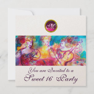 HARMONY TRIO SPRING CONCERT, Sweet 16 Birthday Kaart