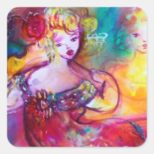 HARMONY TRIO SPRING MUZIEK BEZORG VIERKANTE STICKER