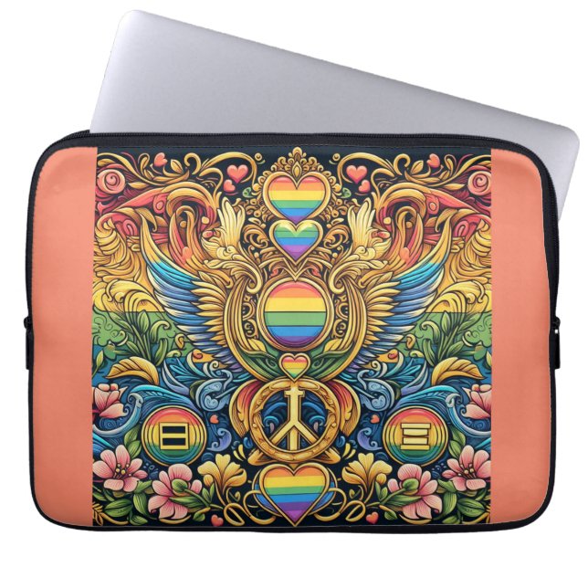 Harmony Wings Laptop Sleeve (Voorkant)