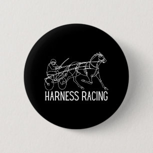 Harnas Racing Standardbred Paard Sulky Paard Ronde Button 5,7 Cm