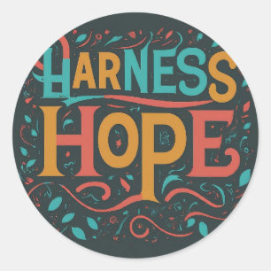 Harness Hope-Sticker Ronde Sticker