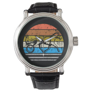 Harness Horse Racing Vintage Horloge