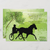 Harness Race Invitation Kaart (Voorkant / Achterkant)