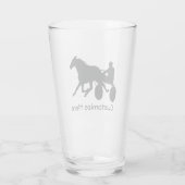 Harness Racing Glass Glas (Achterkant)