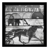 Harness Racing Grunge Perfect Poster (Voorkant)