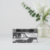 Harness Racing Grunge Visitekaartje (Staand voorkant)