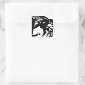 Harness Racing Horse Vierkante Sticker (Tas)