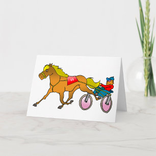 Harness Racing paard en bestuurder Kaart