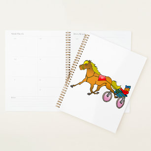 Harness Racing paard en bestuurder Planner