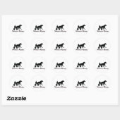 Harness Racing Ronde Sticker (Vel)