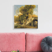 Harnham Gate, Salisbury, c.1820-21 (olie op doek) Canvas Afdruk (Insitu (Woonkamer))