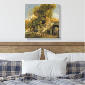 Harnham Gate, Salisbury, c.1820-21 (olie op doek) Canvas Afdruk (Insitu (Slaapkamer))