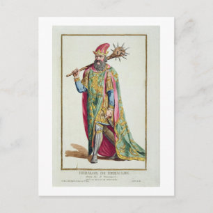 Harold, koning van Denemarken uit de "Receuil des  Briefkaart