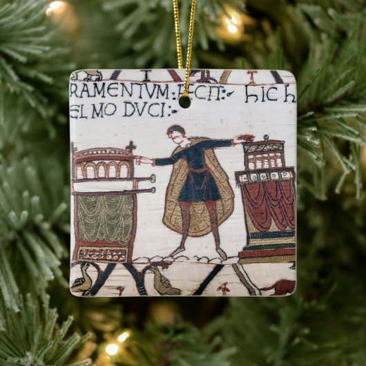 Harold swearing oath on holy relics keramisch ornament (Boom)