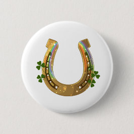 Harp And Shamrocks Ronde Button 5,7 Cm