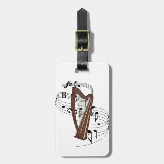 Harp Bagagelabel (Voorkant verticaal)