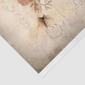  Harp Bladmuziek Floral Ephemera Decoupage Tissuepapier (Detail)