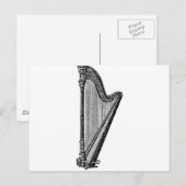 Harp Briefkaart (Voorkant / Achterkant)