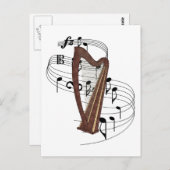 Harp Briefkaart (Voorkant / Achterkant)